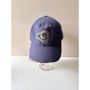 Vintage NFL Los Angeles Rams Purple Cotton Canvas Embroidered Baseball Hat